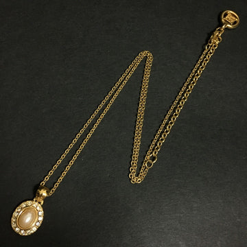 Givenchy Pearl Rhinestone Gold Tone
