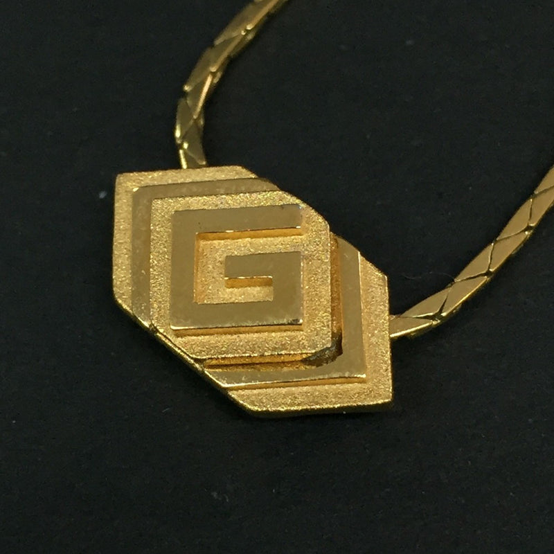 Givenchy G Logo Gold Tone Pendant