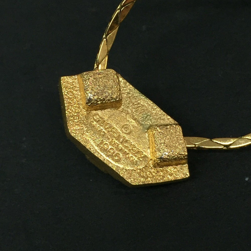 Givenchy G Logo Gold Tone Pendant