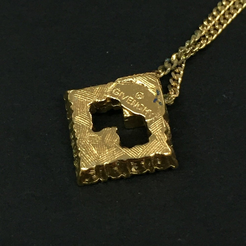 Givenchy G Logo Rhinestone Gold Tone