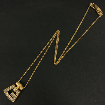 Givenchy G Logo Rhinestone Gold Tone