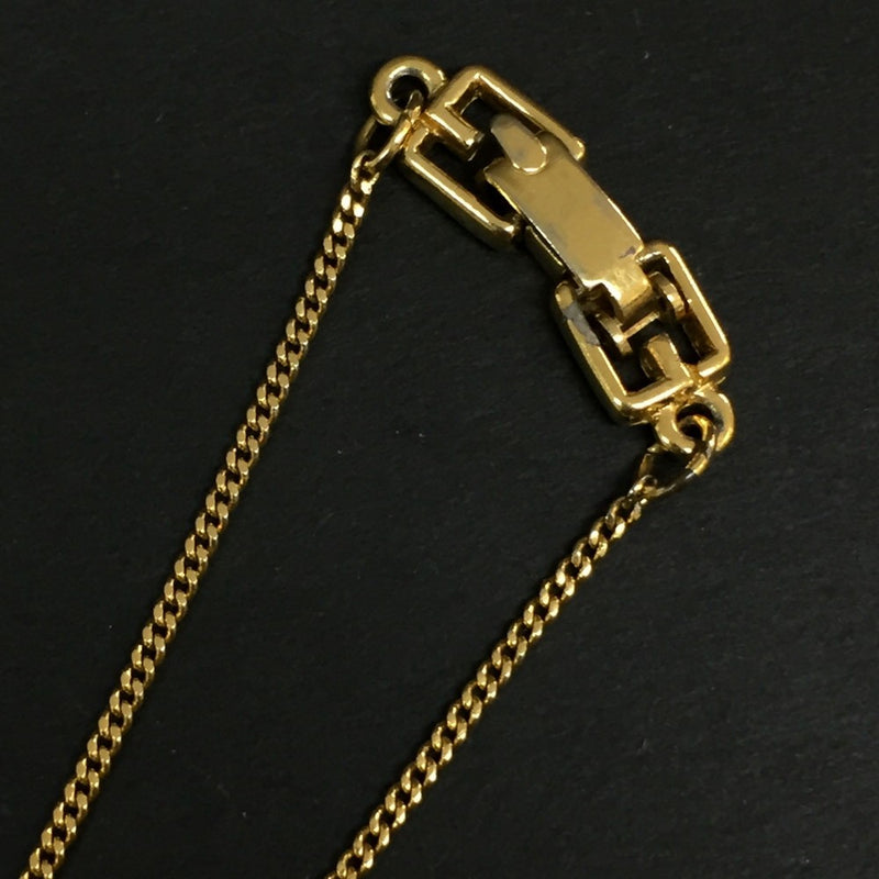 Givenchy G Logo Rhinestone Gold Tone