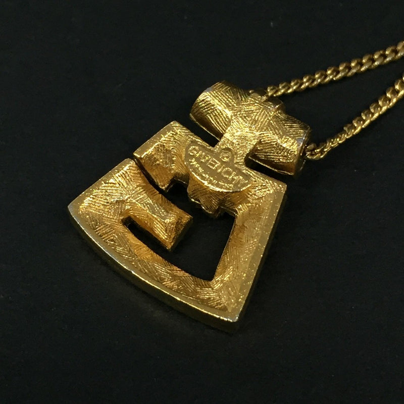 Givenchy G Logo Rhinestone Gold Tone