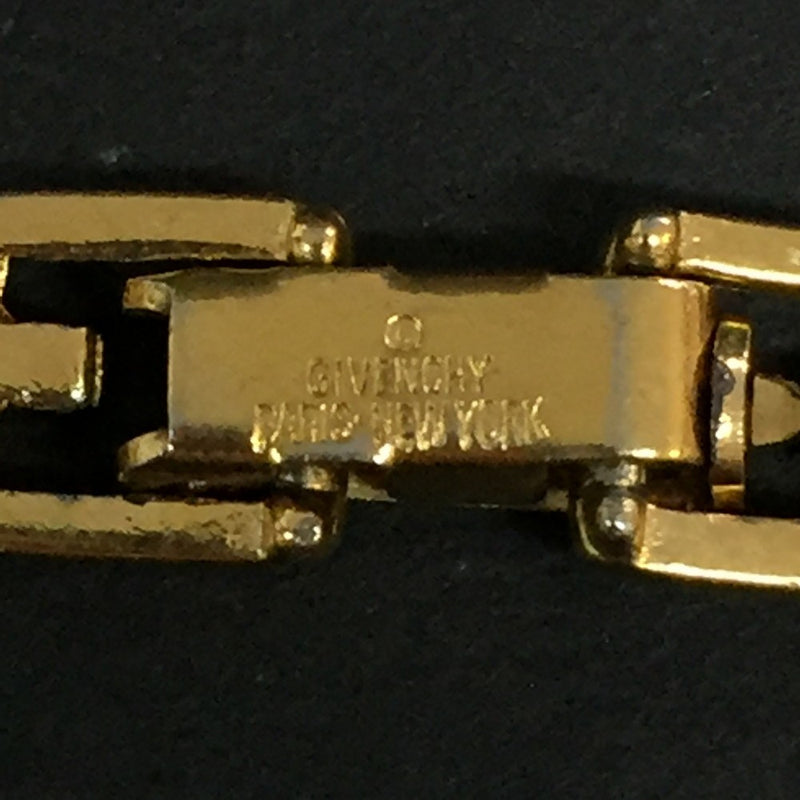 Givenchy G Logo Rhinestone Gold Tone