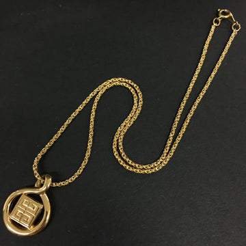 Givenchy 4G Logo Gold Tone Pendant