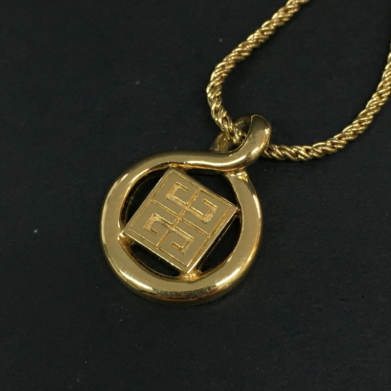 Givenchy 4G Logo Gold Tone Pendant