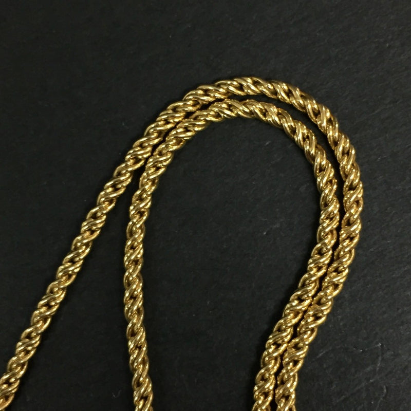 Givenchy 4G Logo Gold Tone Pendant