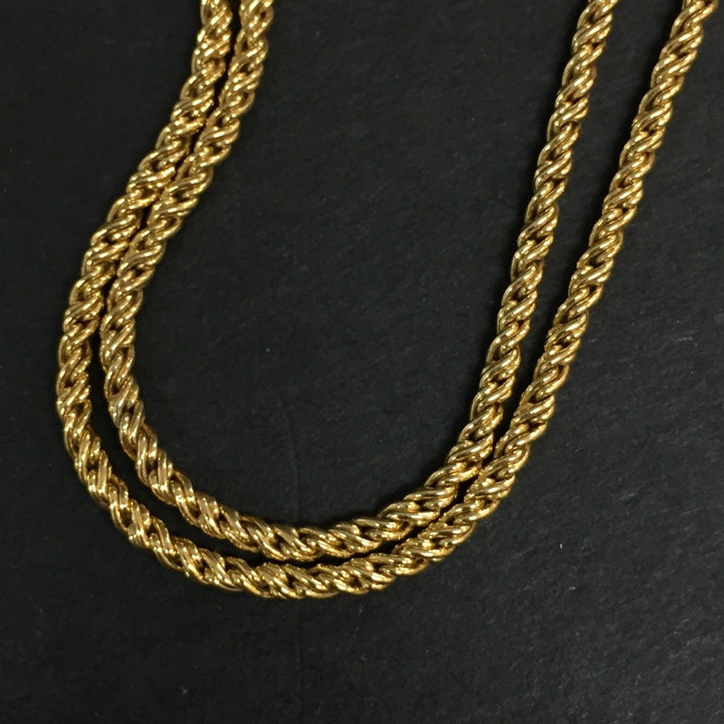 Givenchy 4G Logo Gold Tone Pendant