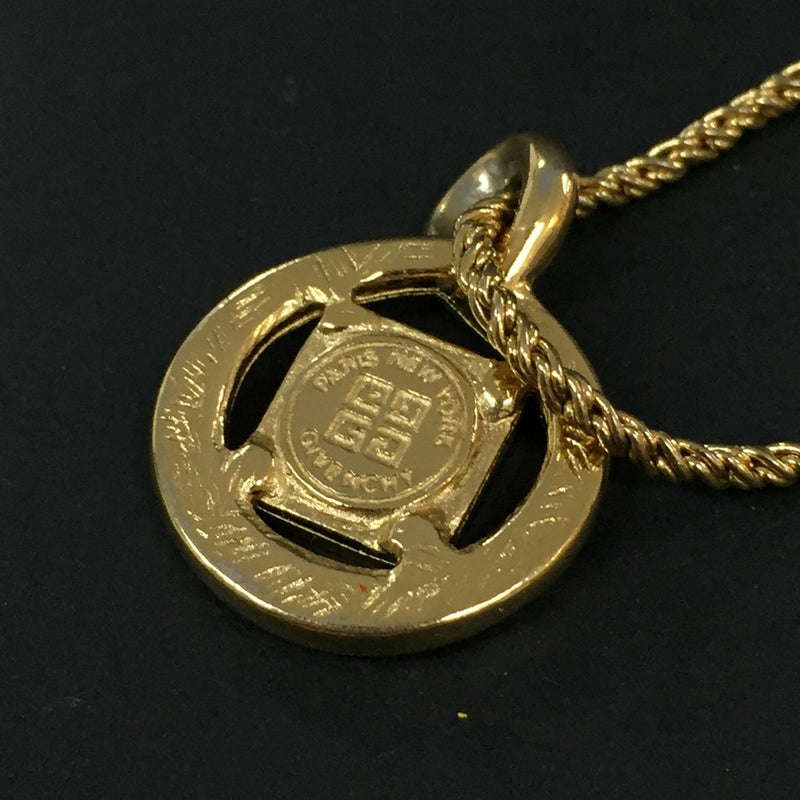 Givenchy 4G Logo Gold Tone Pendant