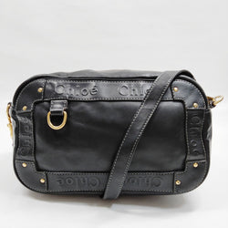 Chloe Shoulder Bag Black Leather