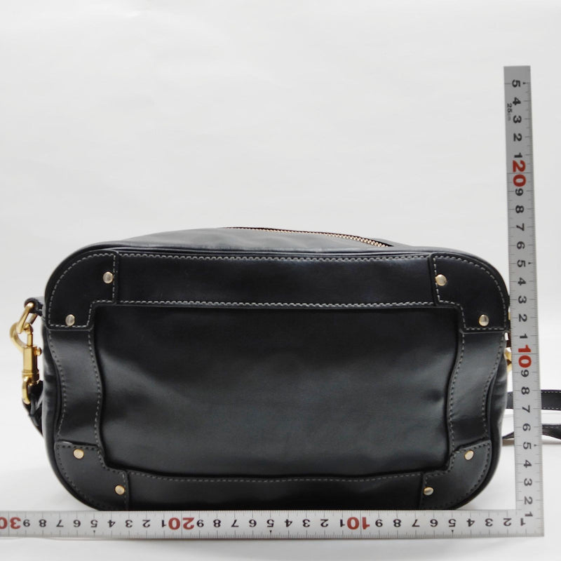 Chloe Shoulder Bag Black Leather