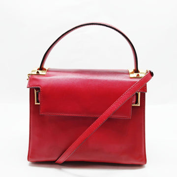 Valentino Garavani Hand Bag Red Leather