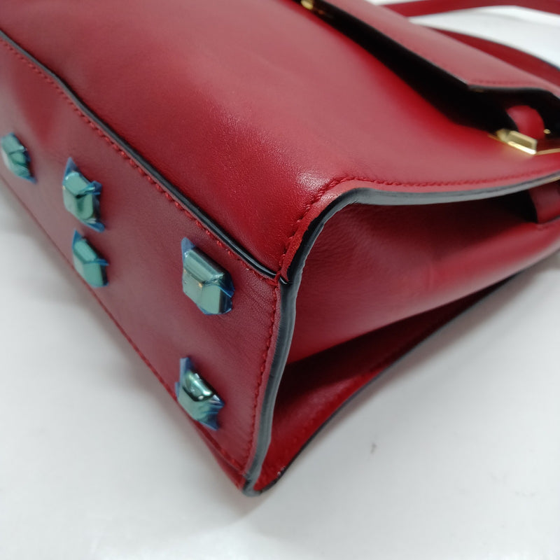 Valentino Garavani Hand Bag Red Leather