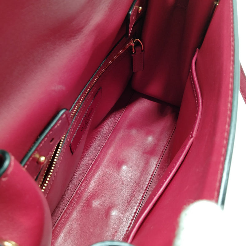 Valentino Garavani Hand Bag Red Leather