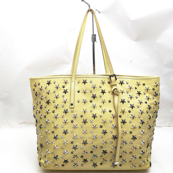 Jimmy Choo Tote Bag Yellow Leather