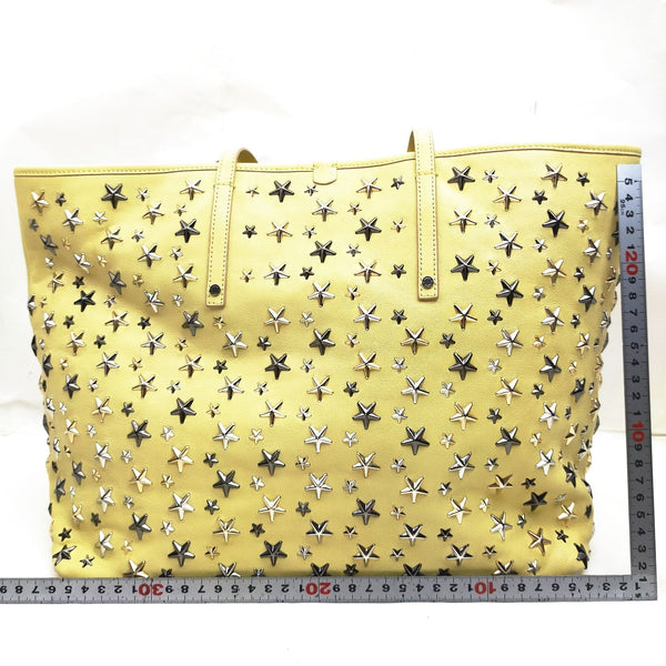 Jimmy Choo Tote Bag Yellow Leather