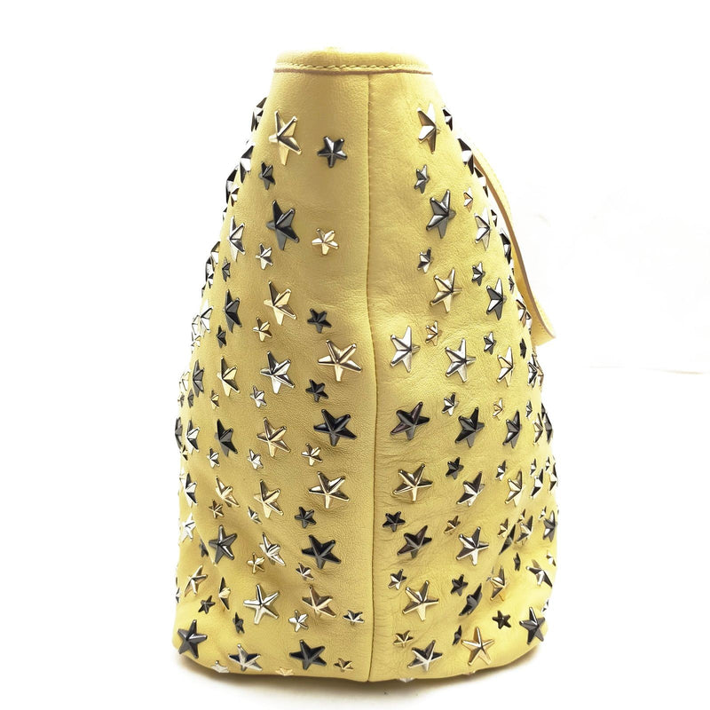 Jimmy Choo Tote Bag Yellow Leather
