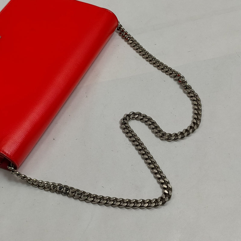 Saint Laurent Hand Bag Red Leather