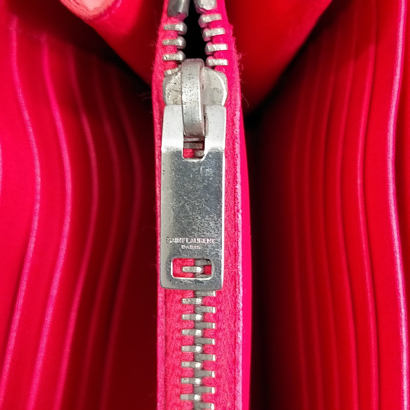 Saint Laurent Hand Bag Red Leather