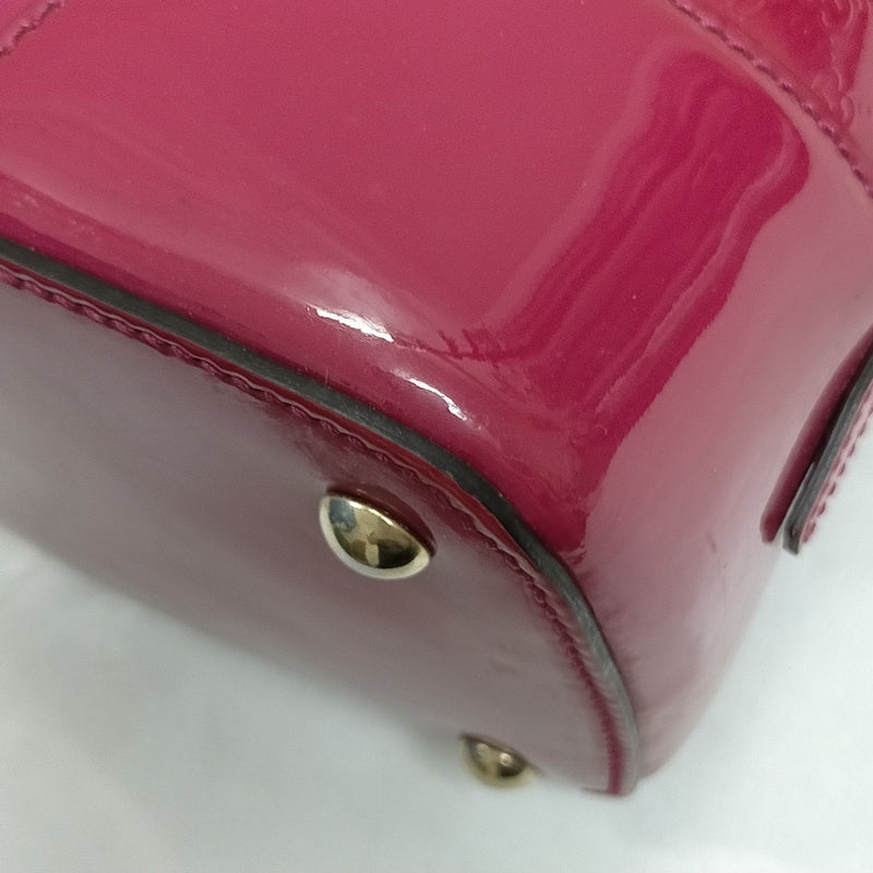 Gucci Hand Bag Pink Patent Leather
