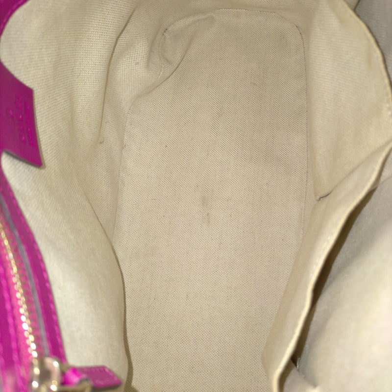 Gucci Hand Bag Pink Patent Leather