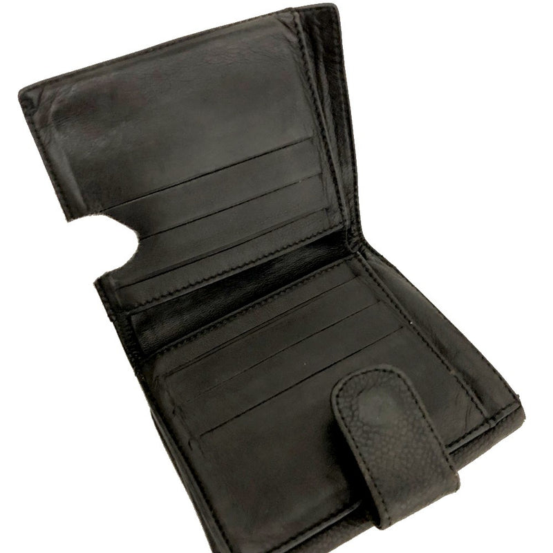 Chanel Cc Logo Grained Calfskin Bifold