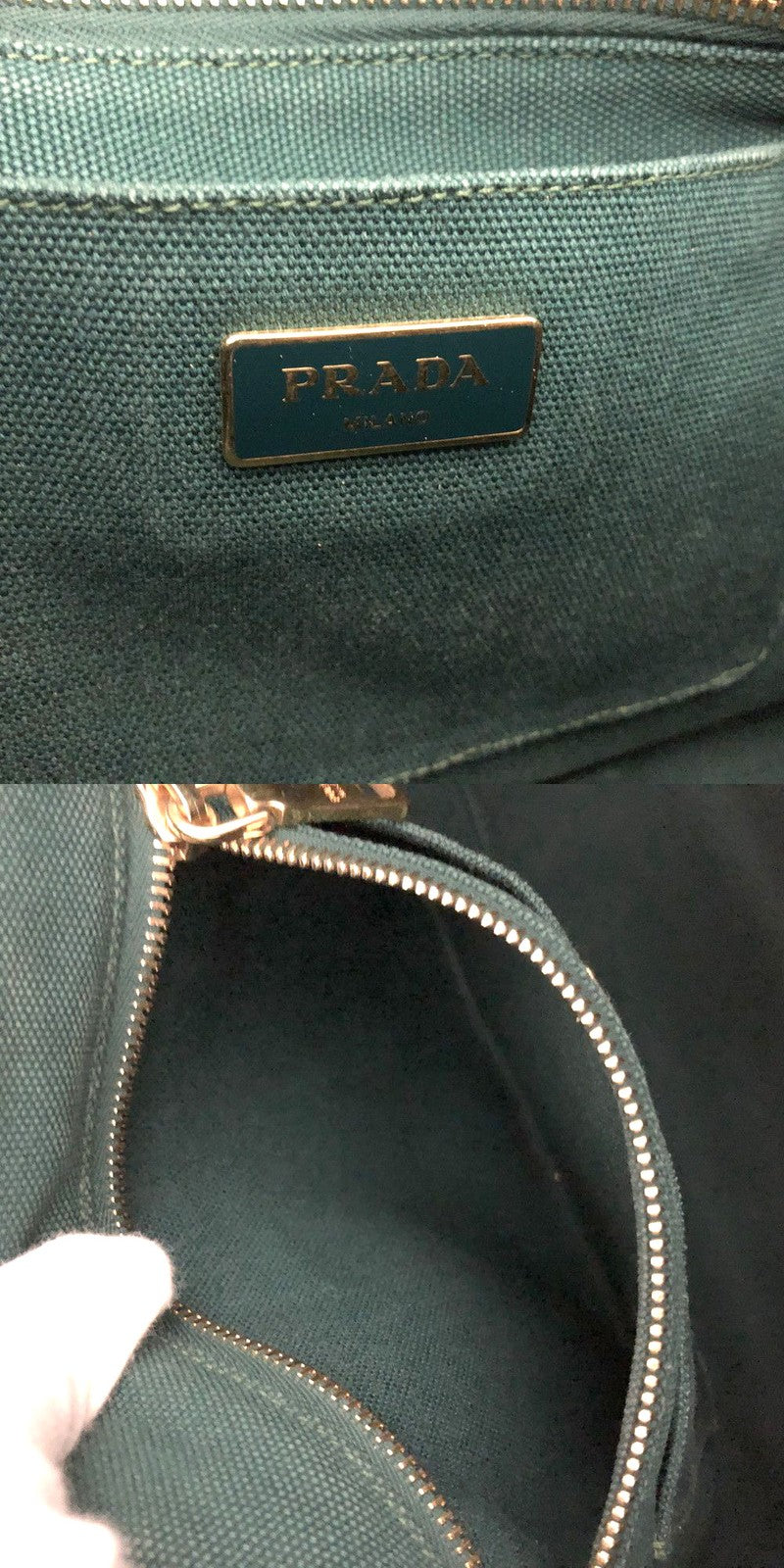 Prada Canapa Canvas 2Way Shoulder Tote