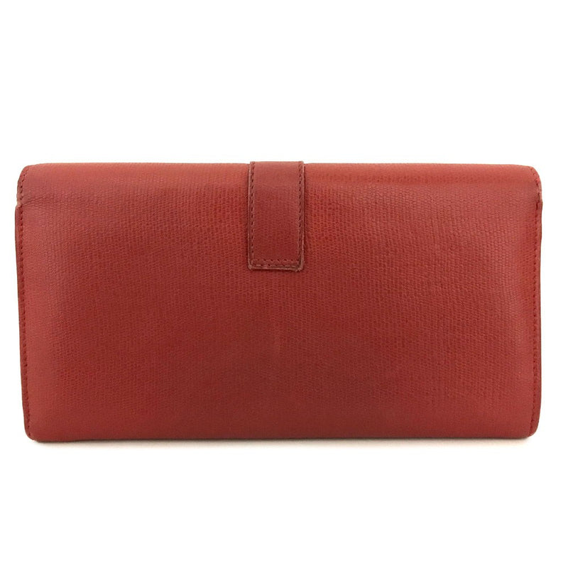 Saint Laurent Y Logo Leather Long Bifold