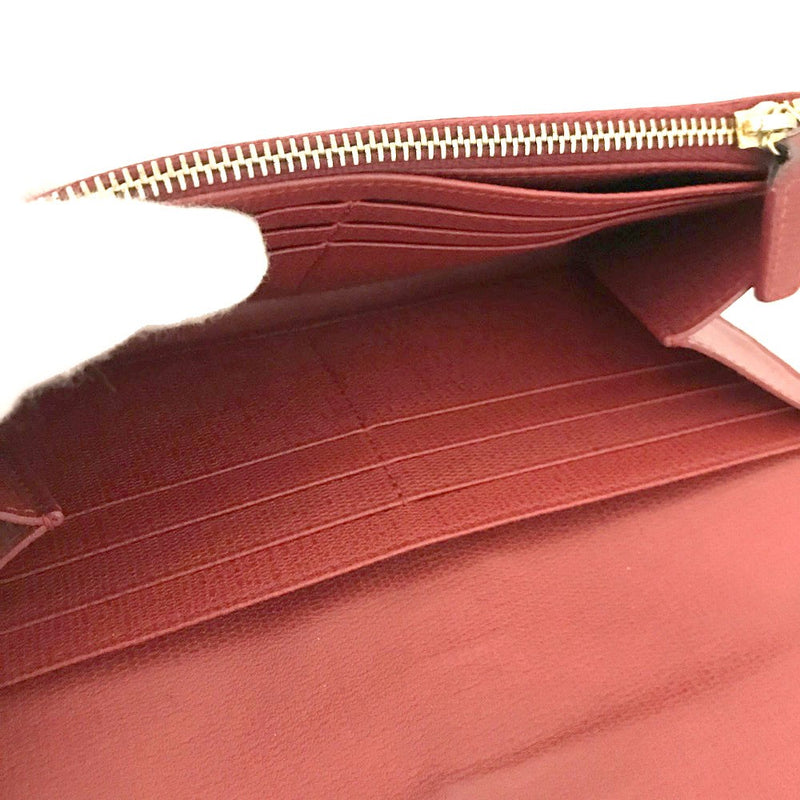 Saint Laurent Y Logo Leather Long Bifold