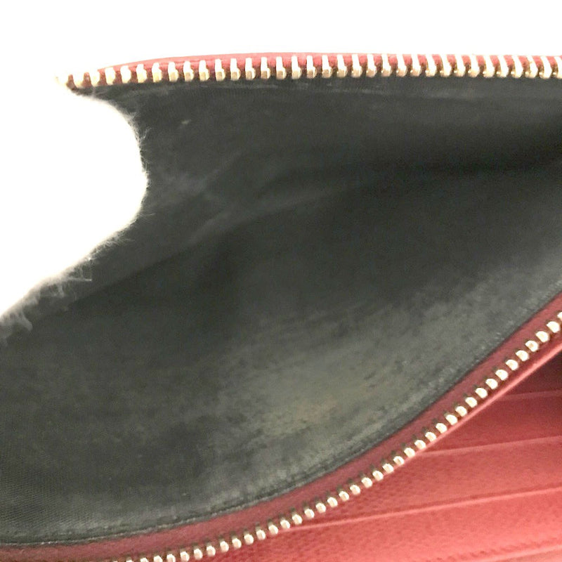 Saint Laurent Y Logo Leather Long Bifold