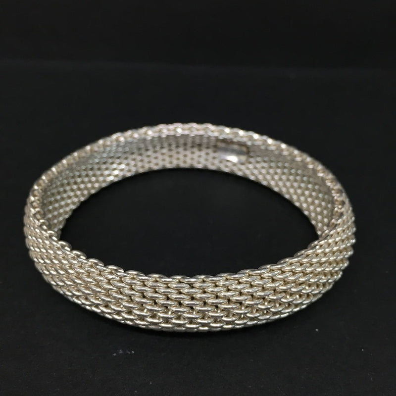 Tiffany&Co. Silver Somerset Mesh Bangle