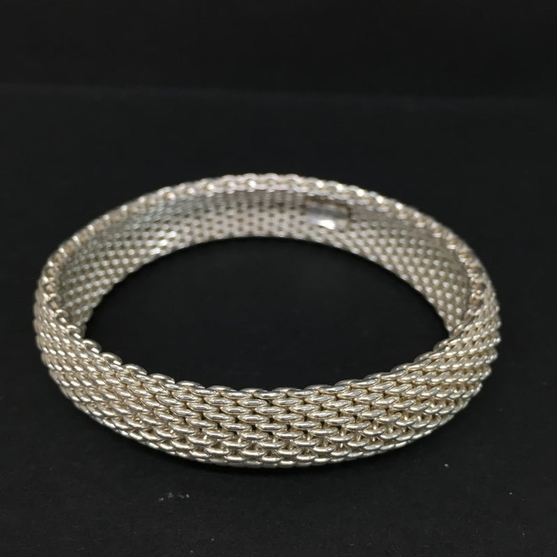 Tiffany&Co. Silver Somerset Mesh Bangle