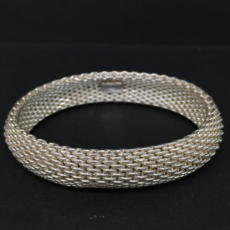 Tiffany&Co. Silver Somerset Mesh Bangle
