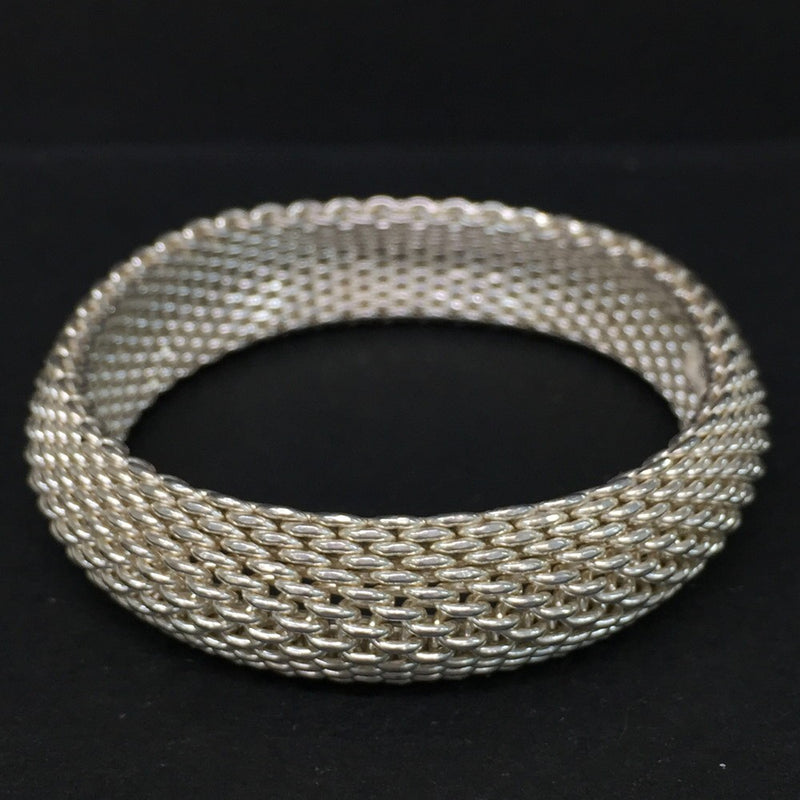 Tiffany&Co. Silver Somerset Mesh Bangle