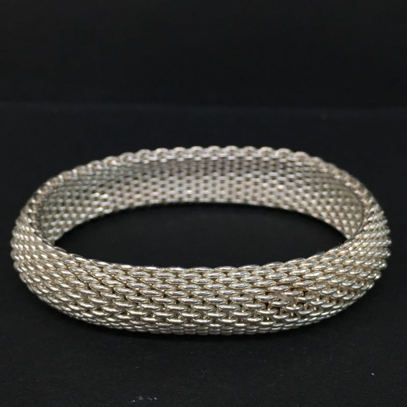 Tiffany&Co. Silver Somerset Mesh Bangle