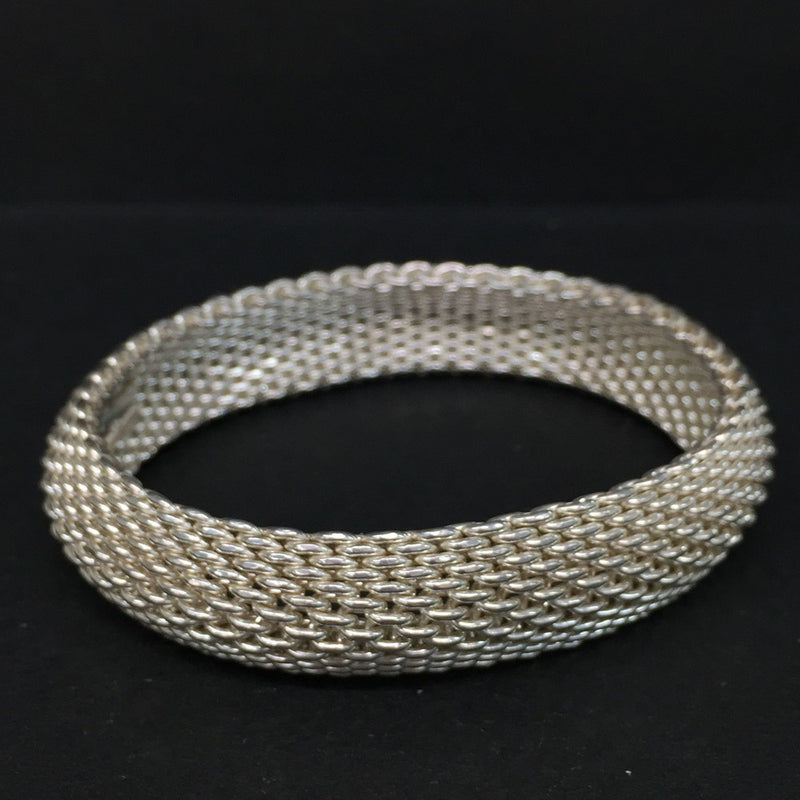 Tiffany&Co. Silver Somerset Mesh Bangle