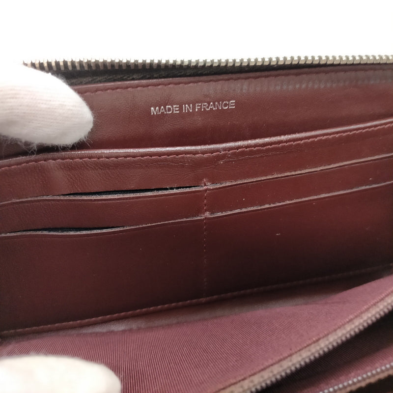 Chanel Long Wallet Black Leather