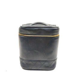Chanel Vanity Bag Black Lamb Skin