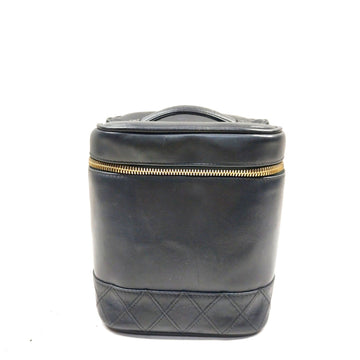 Chanel Vanity Bag Black Lamb Skin