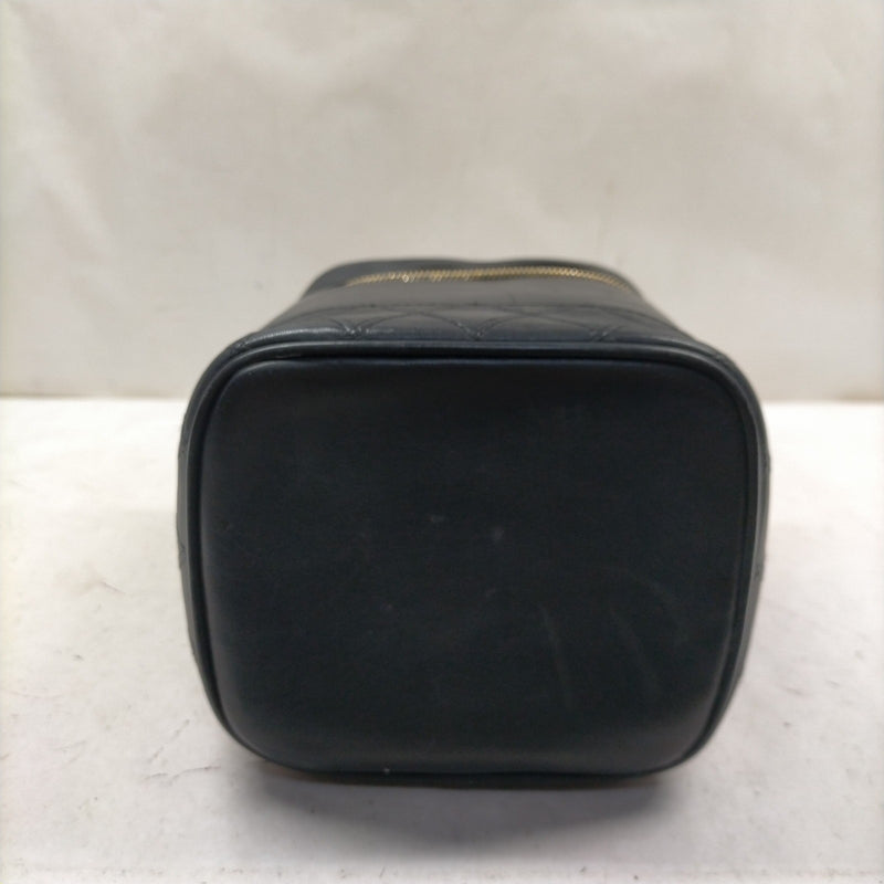 Chanel Vanity Bag Black Lamb Skin