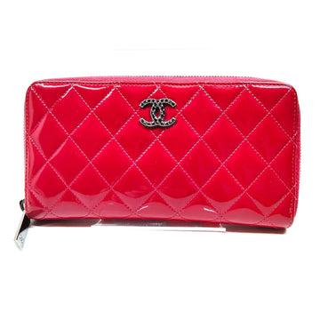 Chanel Long Wallet Pink Enamel