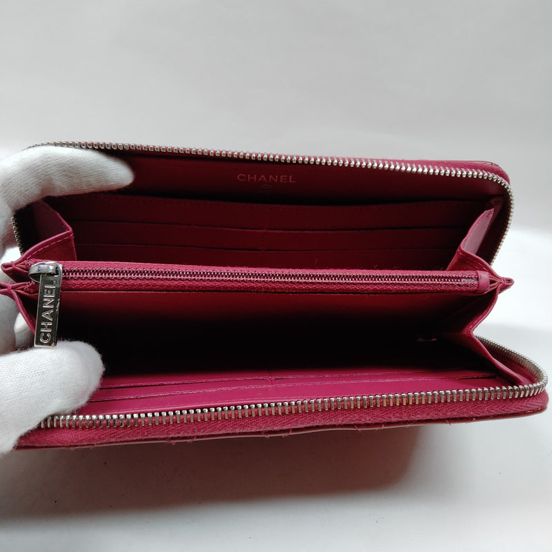 Chanel Long Wallet Pink Enamel