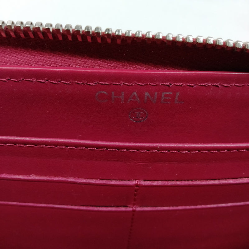 Chanel Long Wallet Pink Enamel