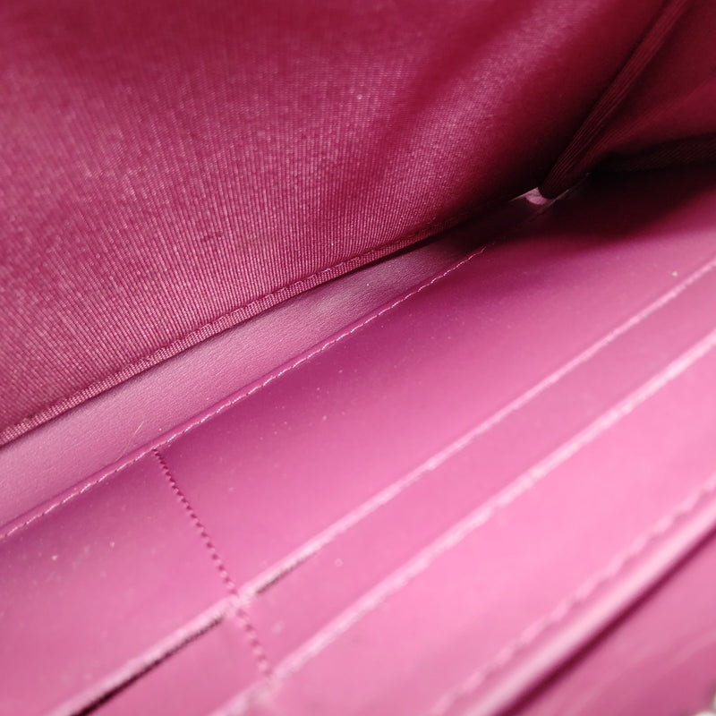 Chanel Long Wallet Pink Enamel