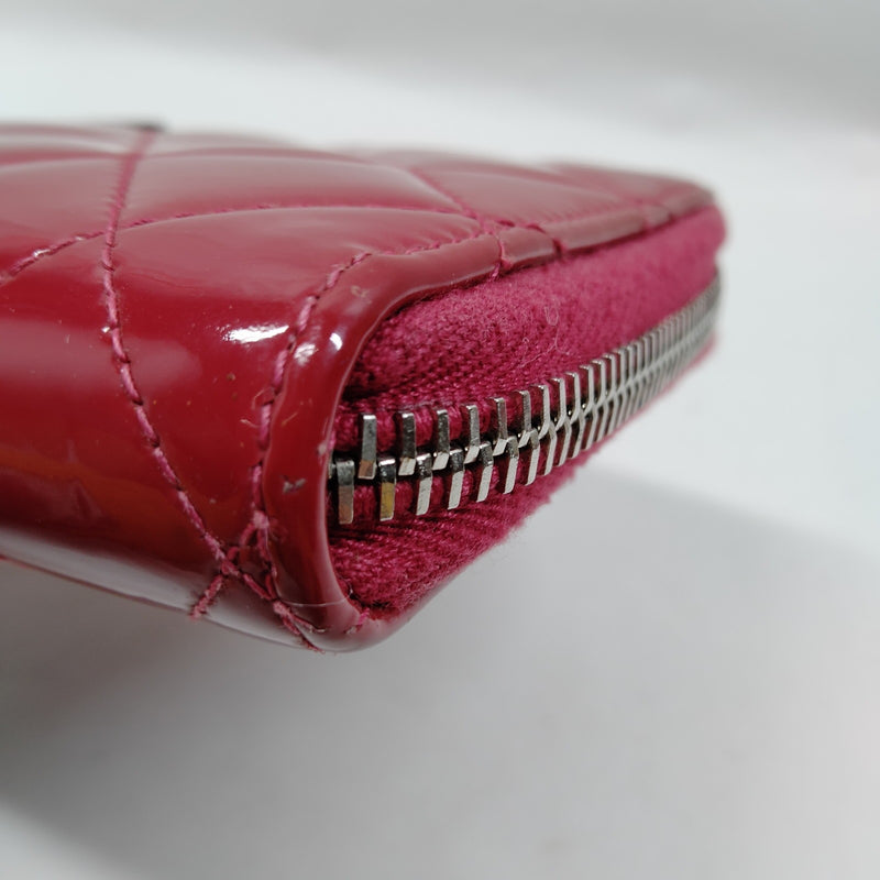 Chanel Long Wallet Pink Enamel