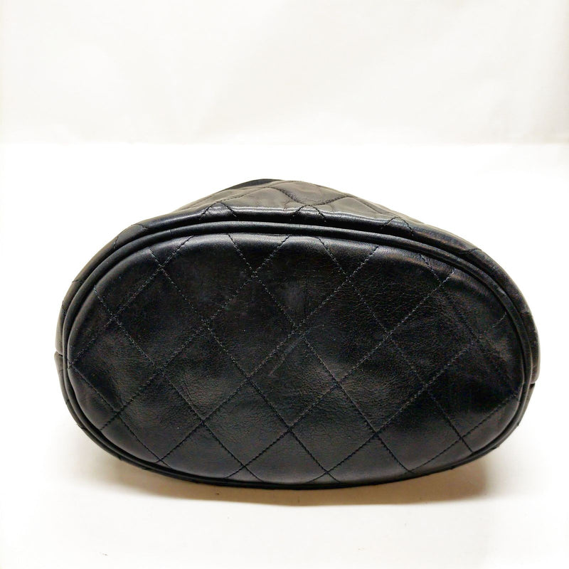 Chanel Shoulder Bag Matelasse Black Lamb