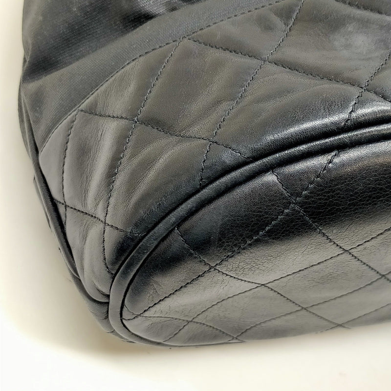 Chanel Shoulder Bag Matelasse Black Lamb