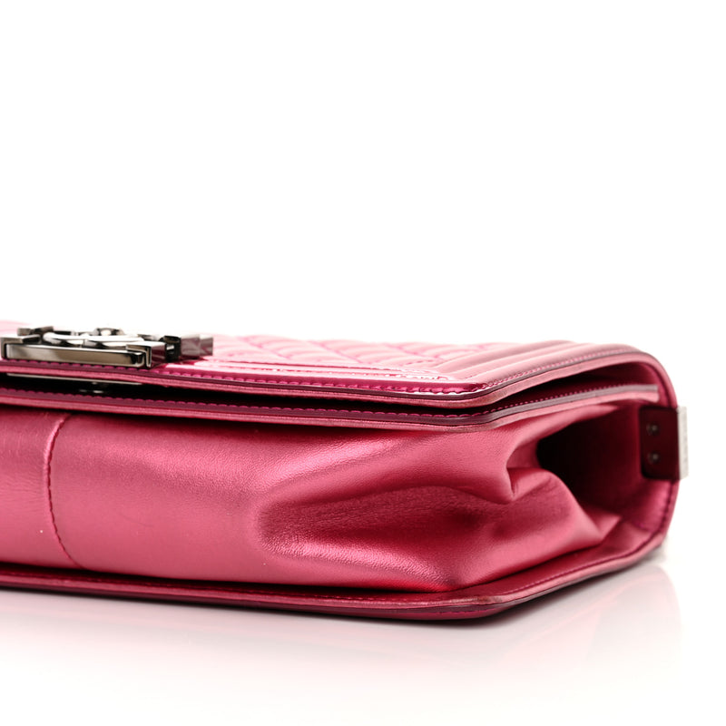 Chanel Metallic Patent Calfskin Quilted