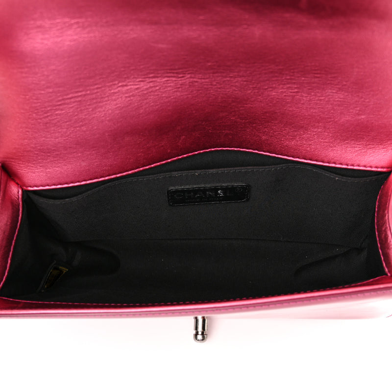 Chanel Metallic Patent Calfskin Quilted