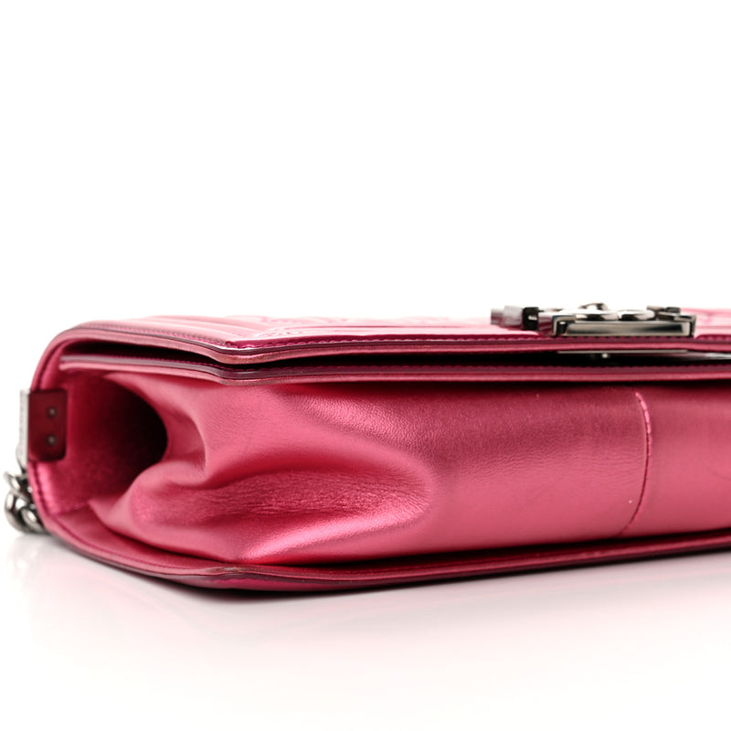 Chanel Metallic Patent Calfskin Quilted